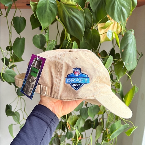 2004 GREEN BAY PACKERS NFL draft baseball hat adjustsble beige football - Picture 5 of 6